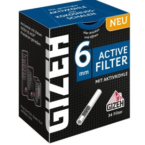 Gizeh Black Filter Aktiv-Kohle 6mm, 34 Stück (Kopie)